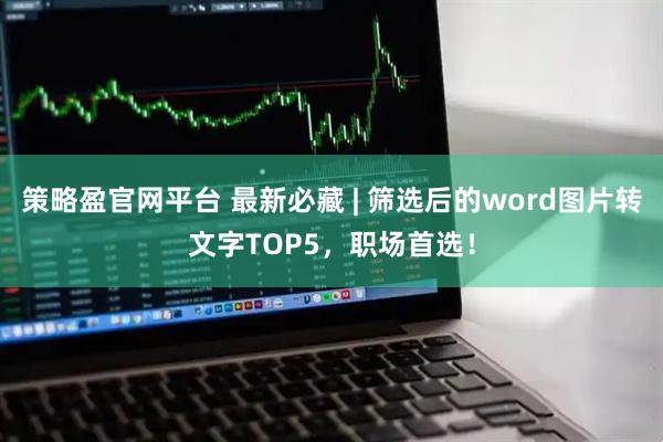 策略盈官网平台 最新必藏 | 筛选后的word图片转文字TOP5，职场首选！